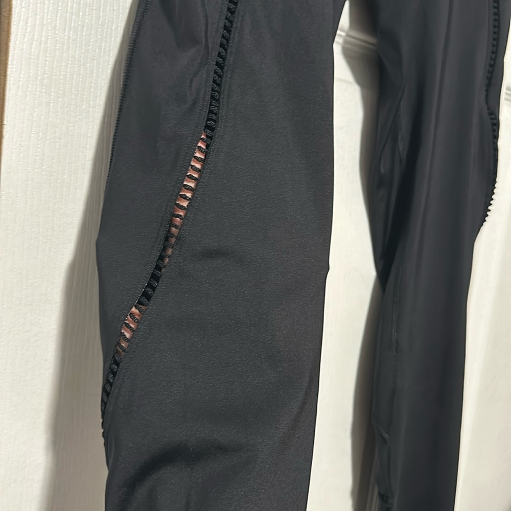 PINK Active Black Slit Design Leggings